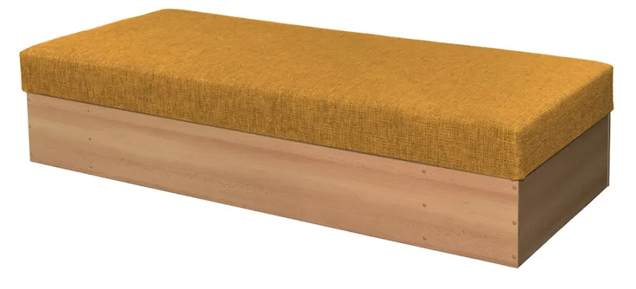 DITA rošt, válenda korpus lamino, koženka OTO T 5 - koženka žluto-oranžová